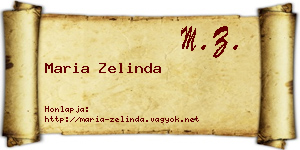 Maria Zelinda névjegykártya